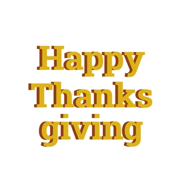 Free Gold Happy Thanksgiving Text to Edit Online