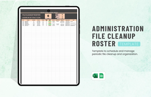 Administration File Cleanup Roster Template
