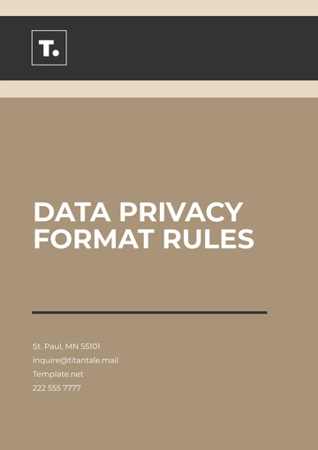 Free Data Privacy Format Rules Template to Edit Online