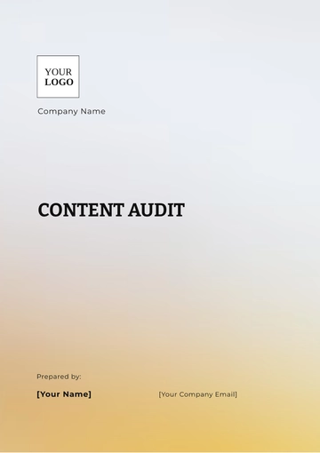 Free Content Audit Template to Edit Online