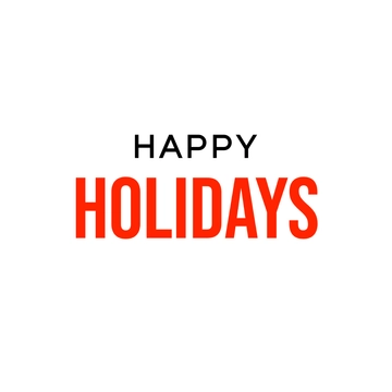 Free Sleek Happy Holidays Text to Edit Online