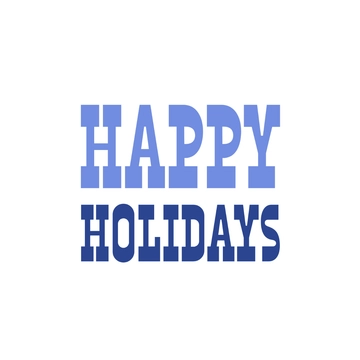 Free Decorative Happy Holidays Text to Edit Online
