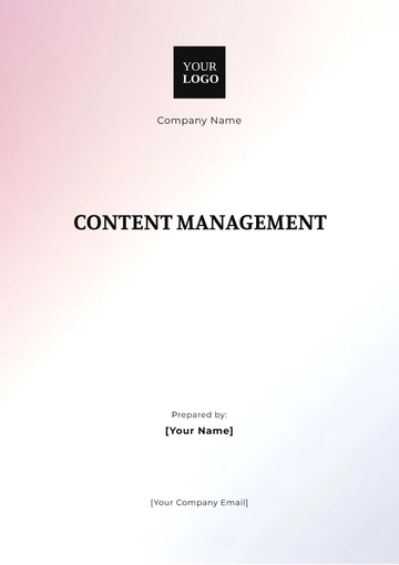 Free Content Management Template to Edit Online
