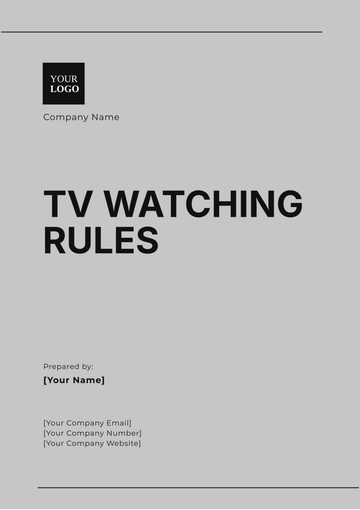 Free TV Watching Rules Template to Edit Online