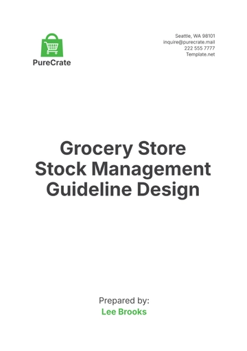 Free Grocery Store Stock Management Guideline Design Template to Edit Online