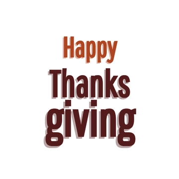Free Decorative Happy Thanksgiving Text to Edit Online
