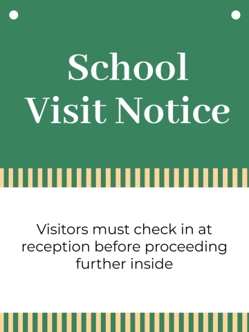 Free Colorful School Digital Signage Template to Edit Online