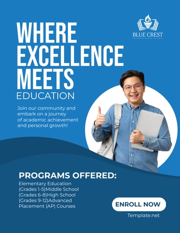 Free School Advertising Flyer Template to Edit Online