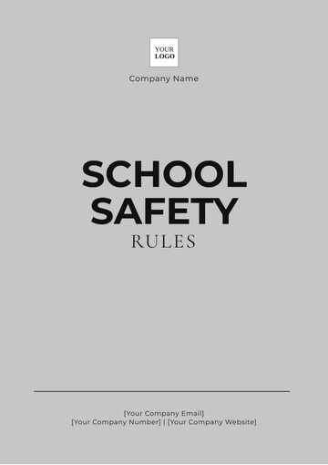 Free School Safety Rules Template to Edit Online