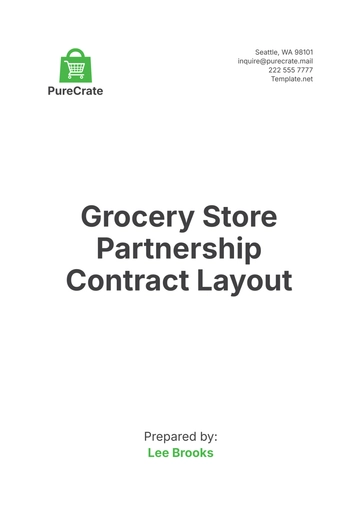 Free Grocery Store Partnership Contract Layout Template to Edit Online
