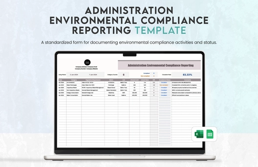 Administration Environmental Compliance Reporting Template
