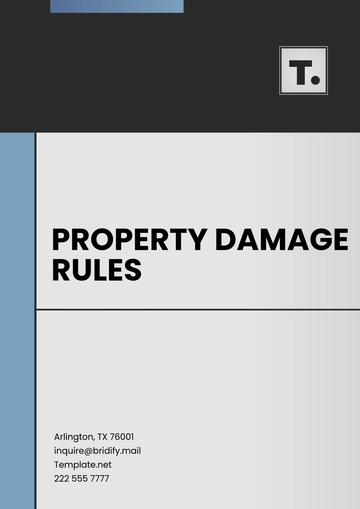 Free Property Damage Rules Template to Edit Online
