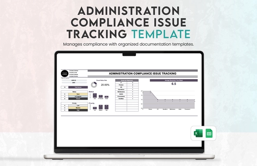Administration Compliance Issue Tracking Template