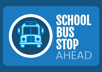 Free School Bus Stop Sign Template to Edit Online