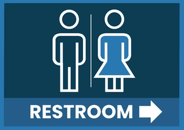 Free School Restroom Sign Template to Edit Online