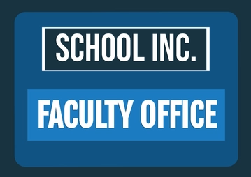 Free School Office Sign Template to Edit Online