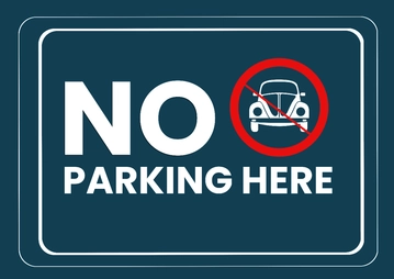 Free School No Parking Sign Template to Edit Online