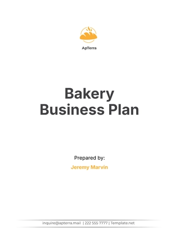 Free Bakery Business Plan Template to Edit Online