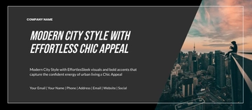 Free Urban Chic Facebook Cover Template to Edit Online