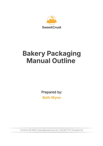 Free Bakery Packaging Manual Outline Template to Edit Online