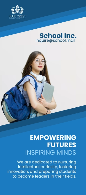 Free School Marketing Rack Card Template to Edit Online