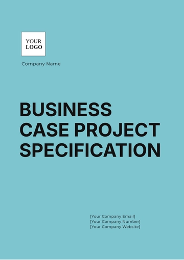 Free Business Case Project Specification Template to Edit Online