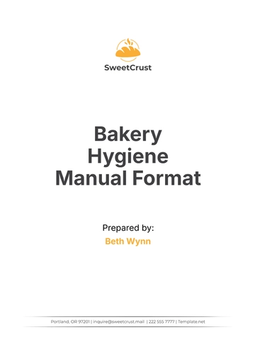 Free Bakery Hygiene Manual Format Template to Edit Online