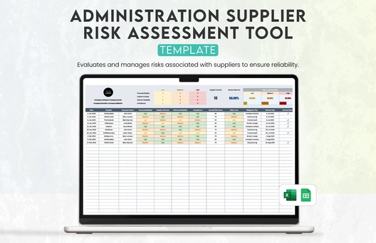 Administration Supplier Risk Assessment Tool Template