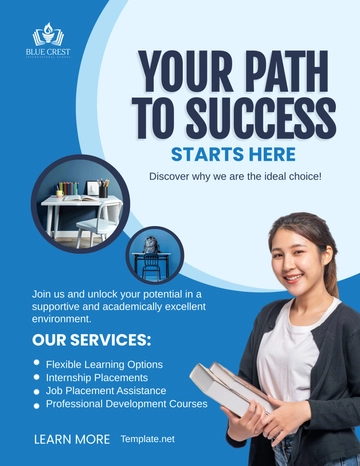 Free School Service Flyer Template to Edit Online