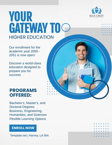 Free School Announcement Flyer Template to Edit Online