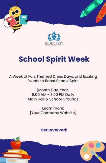 Free School Event Poster Template to Edit Online
