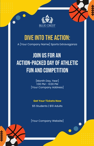 Free School Sports Poster Template to Edit Online