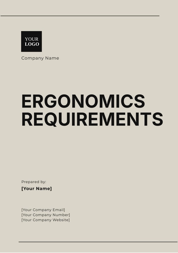 Free Ergonomics Requirements Template to Edit Online