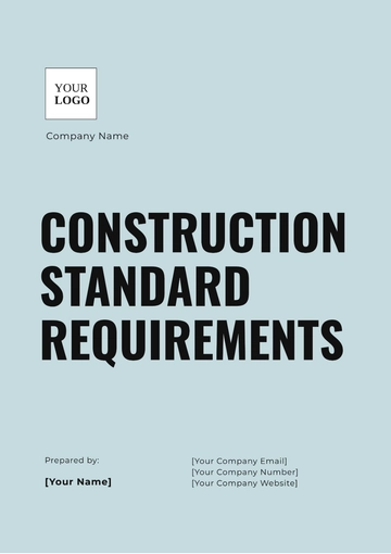 Free Construction Standard Requirements Template to Edit Online