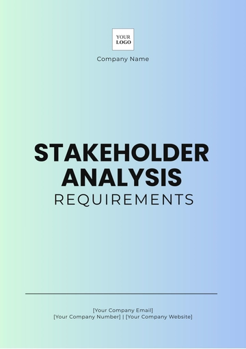 Free Stakeholder Analysis Requirements Template to Edit Online Free Stakeholder Analysis Requirements Template to Edit Online