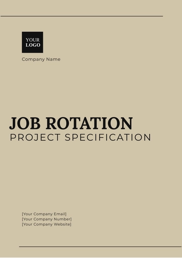 Free Job Rotation Project Specification Template to Edit Online