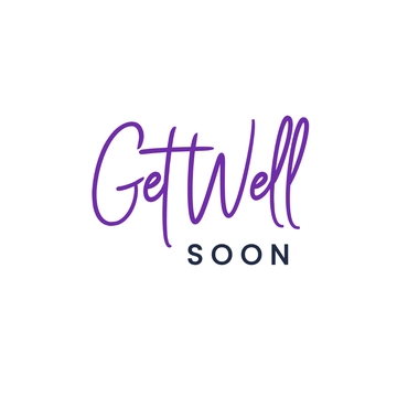 Free Get Well Soon Lettering Clipart to Edit Online