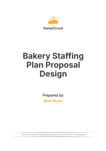 Free Bakery Staffing Plan Proposal Design Template to Edit Online