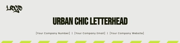 Free Urban Chic Letterhead Template to Edit Online