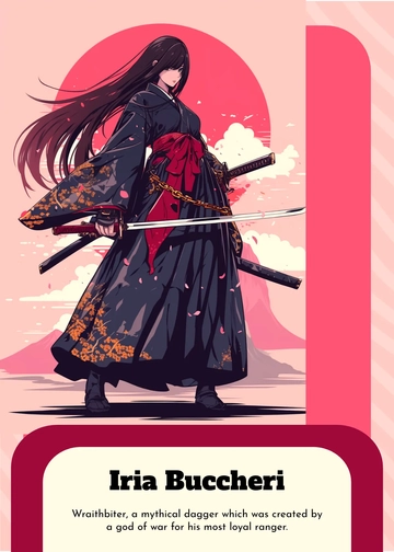 Free Anime Trading Card Template to Edit Online