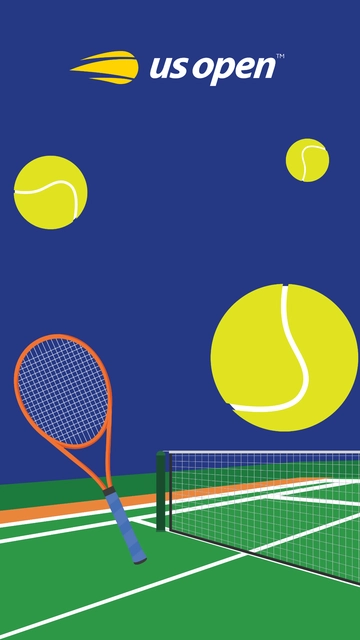 Free US Open Tennis Wallpaper Template to Edit Online