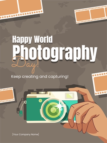 Free Happy World Photography Day Template to Edit Online