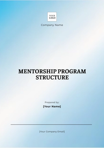 Free Mentorship Program Structure Template to Edit Online
