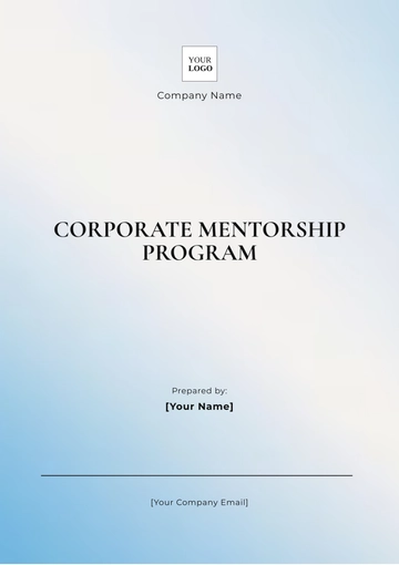 Free Corporate Mentorship Program Template to Edit Online