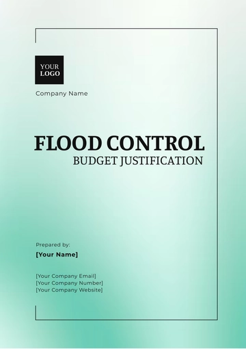 Free Flood Control Budget Justification Template to Edit Online