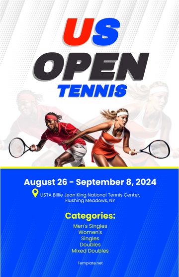 Free Tennis Template to Edit Online