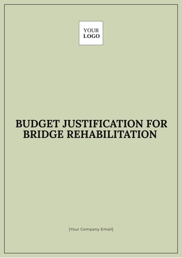 Free Budget Justification for Bridge Rehabilitation Template to Edit Online