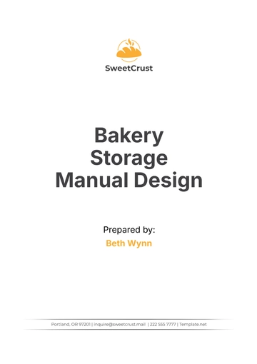 Free Bakery Storage Manual Design Template to Edit Online