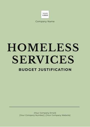 Free Homeless Services Budget Justification Template to Edit Online