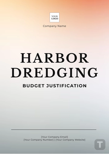 Free Harbor Dredging Budget Justification Template to Edit Online